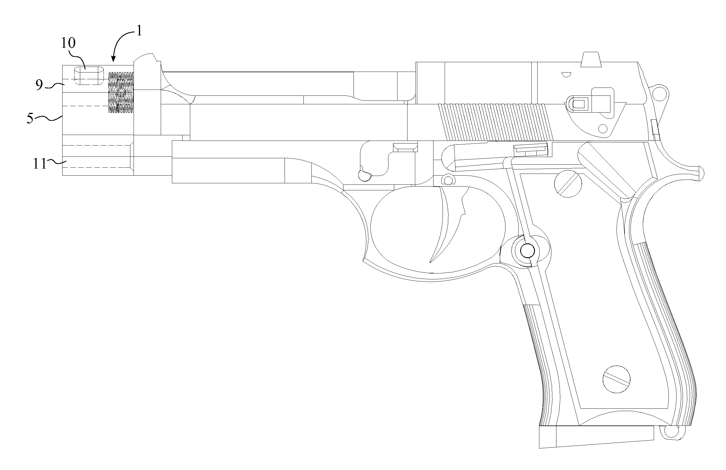 Flash Redirecting Recoil Compensator