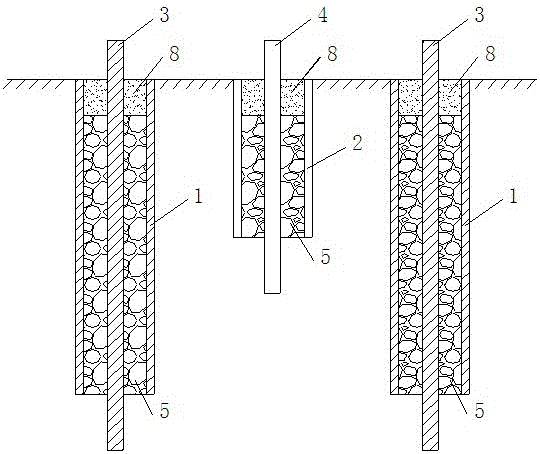 Hybrid power drainage consolidation system applied to deep saturated soft soil foundation and construction method