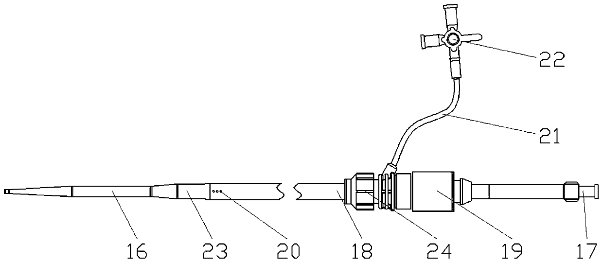 Anticoagulation coating guide sheath