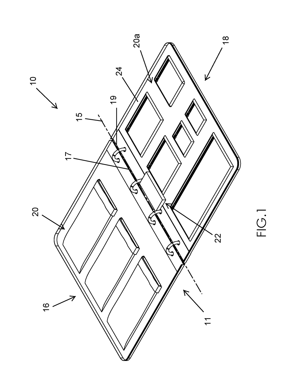 Compartmentalized and transparent jewelry binder and associated use thereof