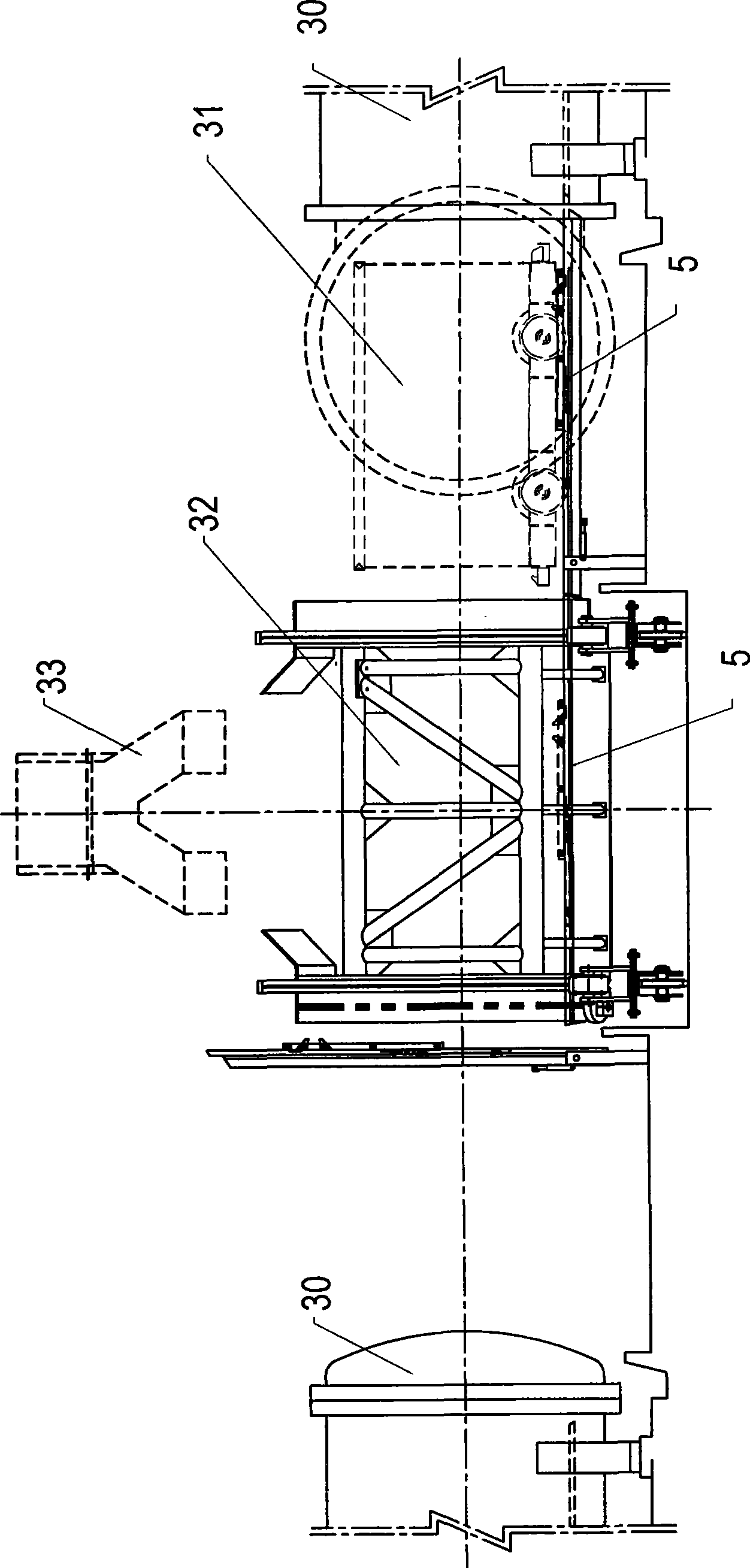 Palm fruit bundle transfer method