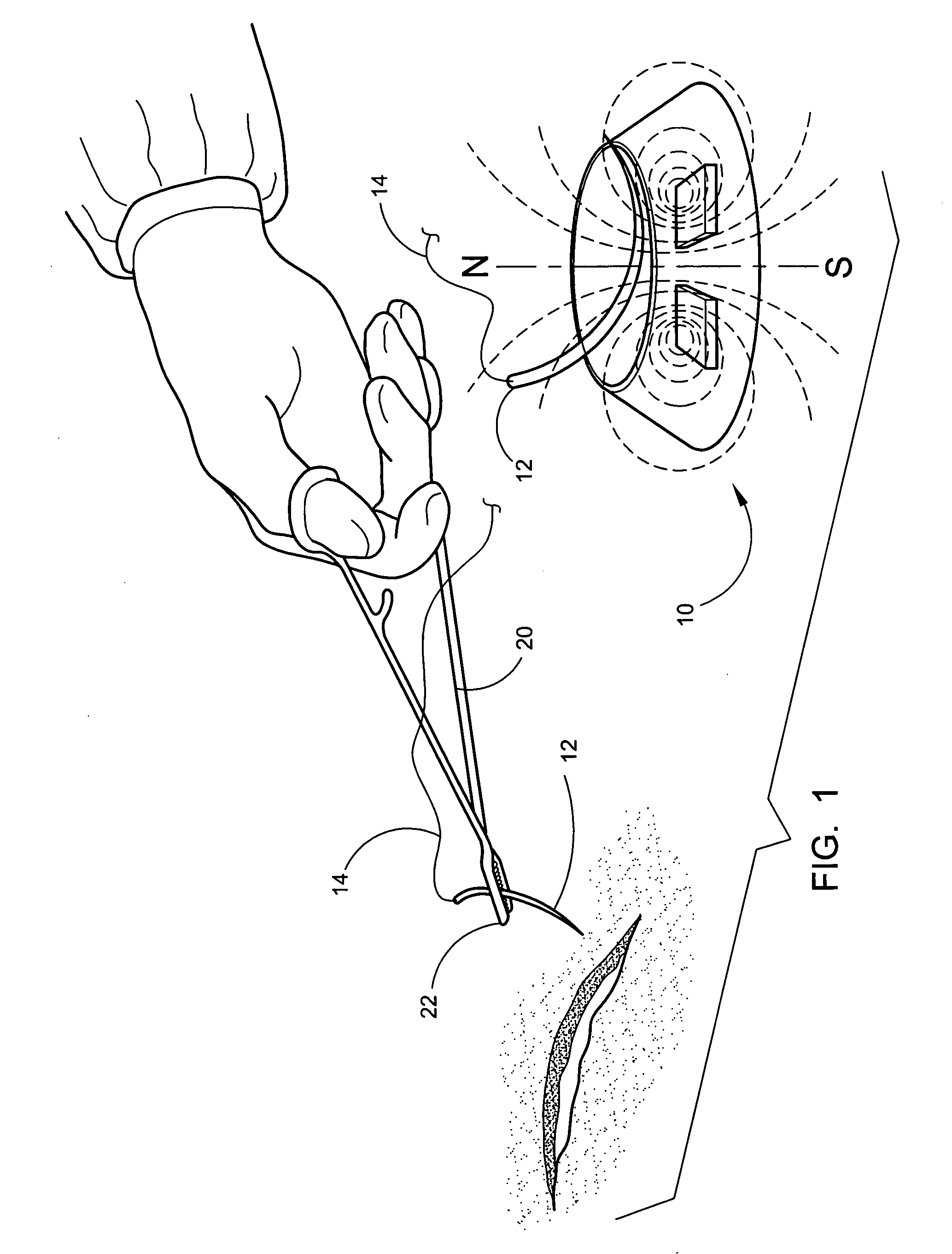 Magnetic needle positioner