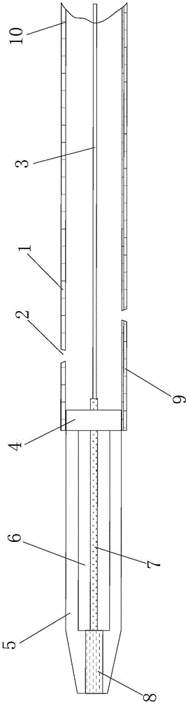 Gastric tube with magnetic electrode