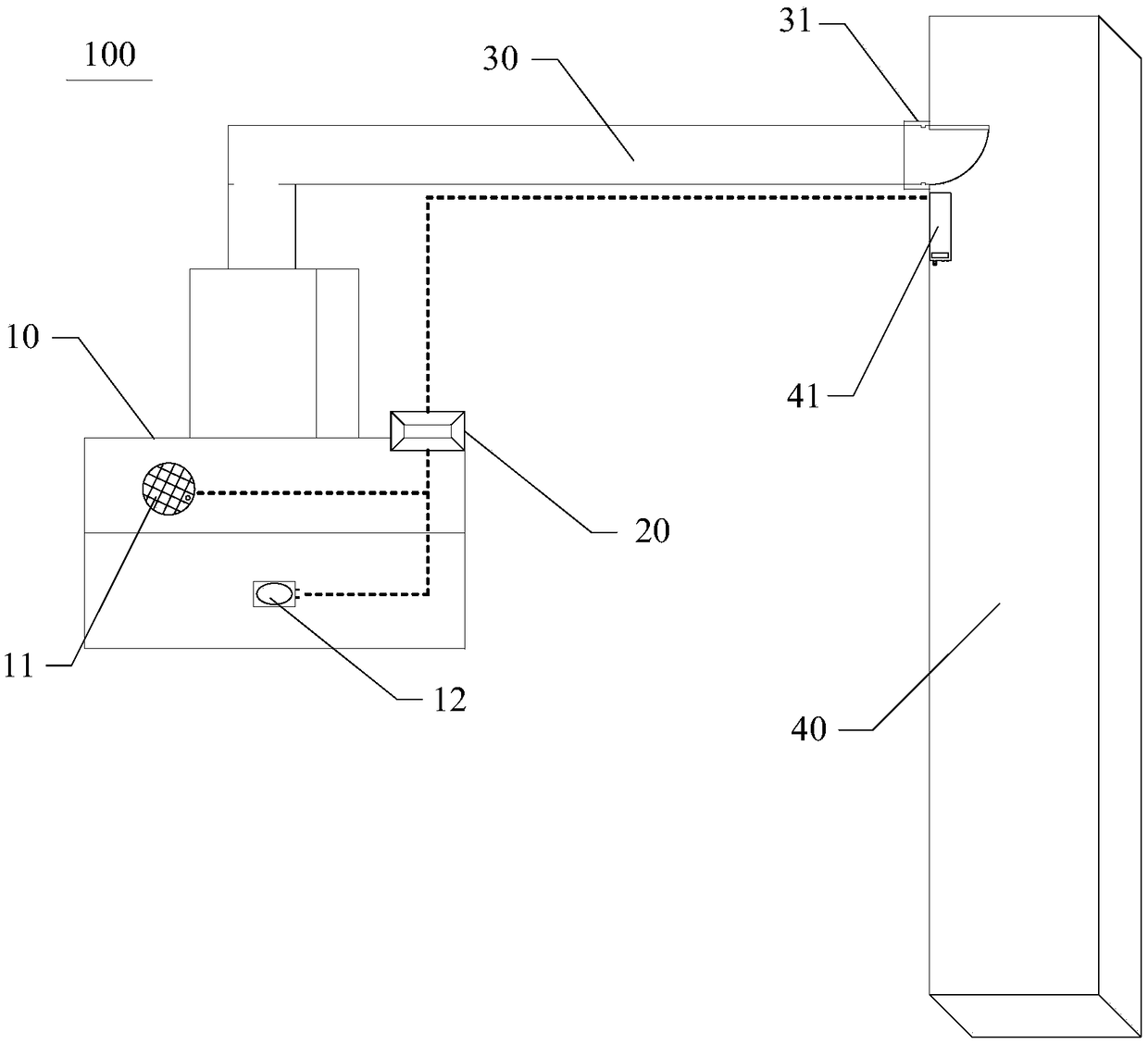 Intelligent control method and intelligent control system for discharging oil fume