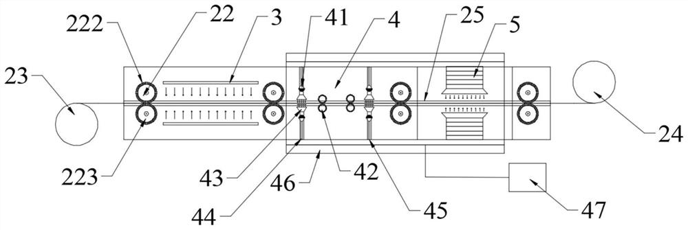 Laminated steel fixed-direction heating and continuous cleaning and drying equipment