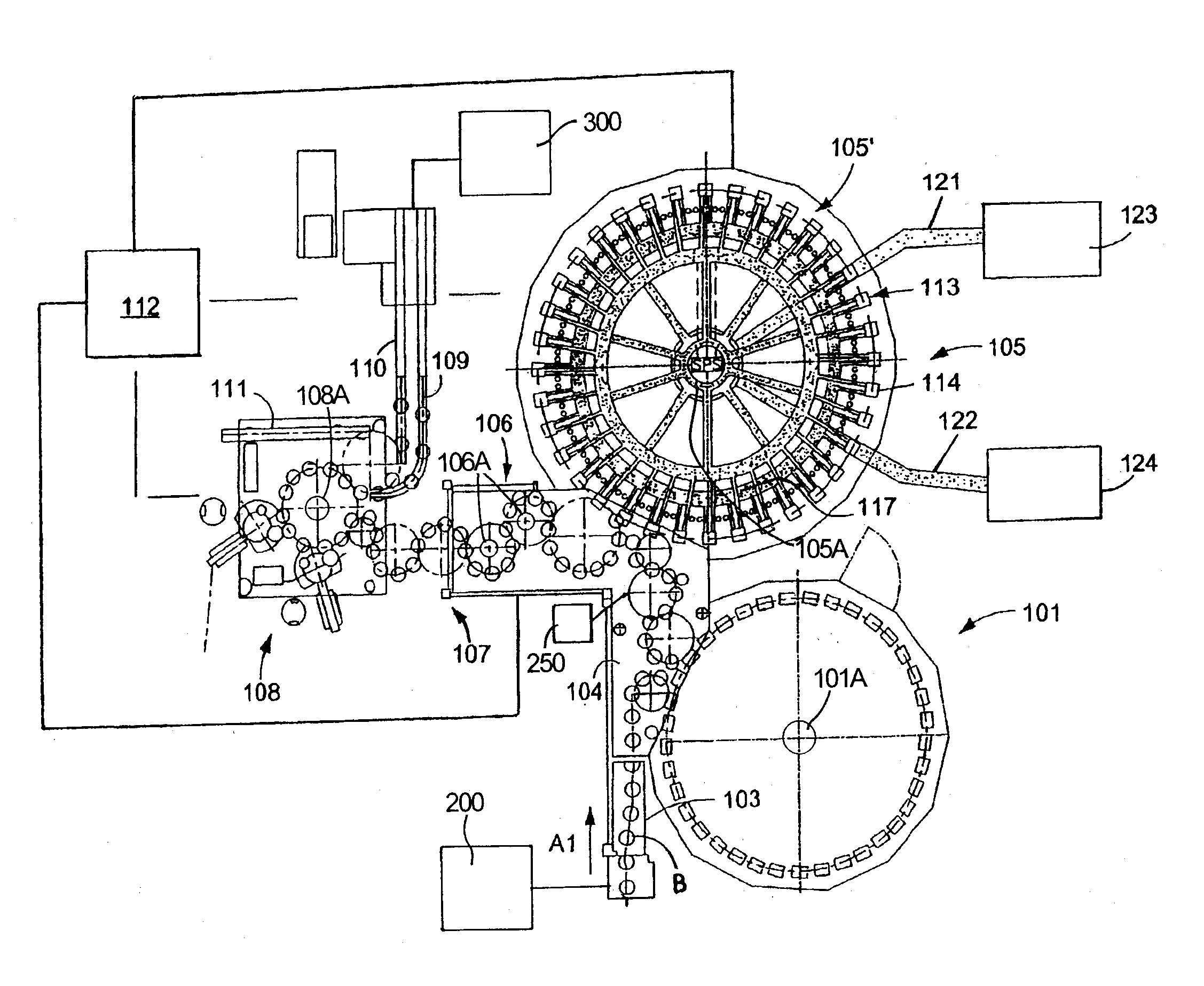 Beverage bottling plant for filling bottles with a liquid beverage material