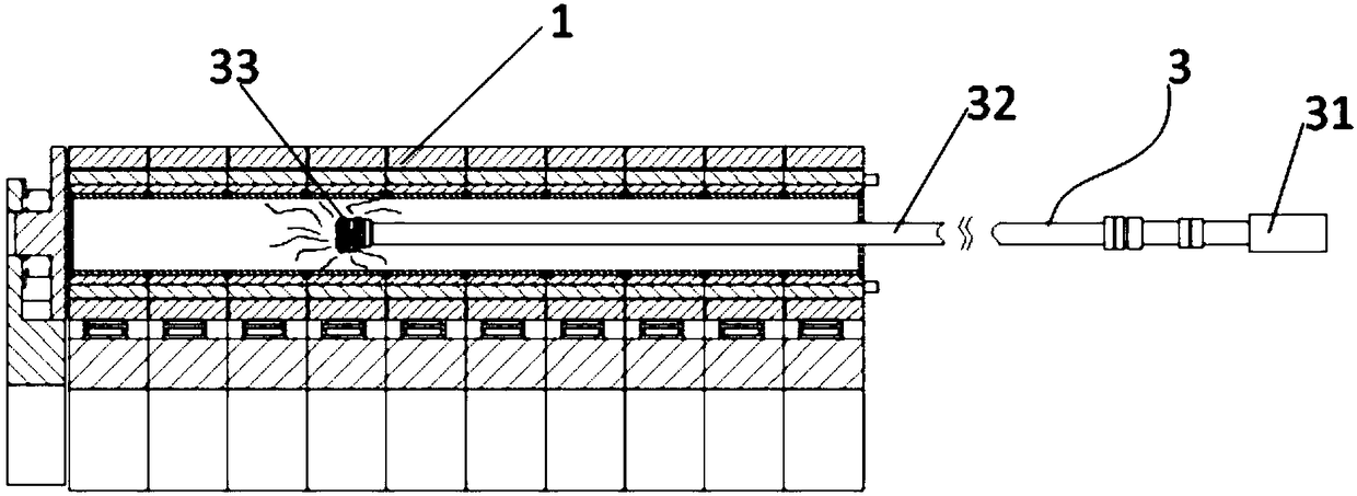 High-energy CT ultra-deep layer well drilling and fracturing integrated engineering test equipment