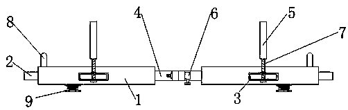 Battery supporting device applied to new energy automobile