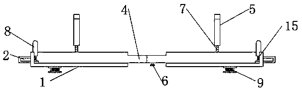 Battery supporting device applied to new energy automobile