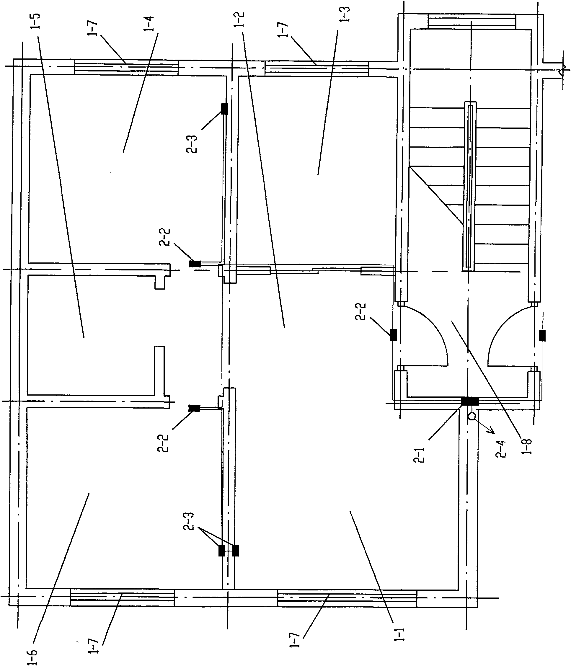 Heat metering temperature sharing method with opening window calibration function