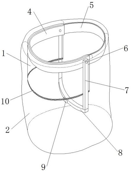 Device for preventing splenic gel from diffusing during expectoration of COVID-19 patient