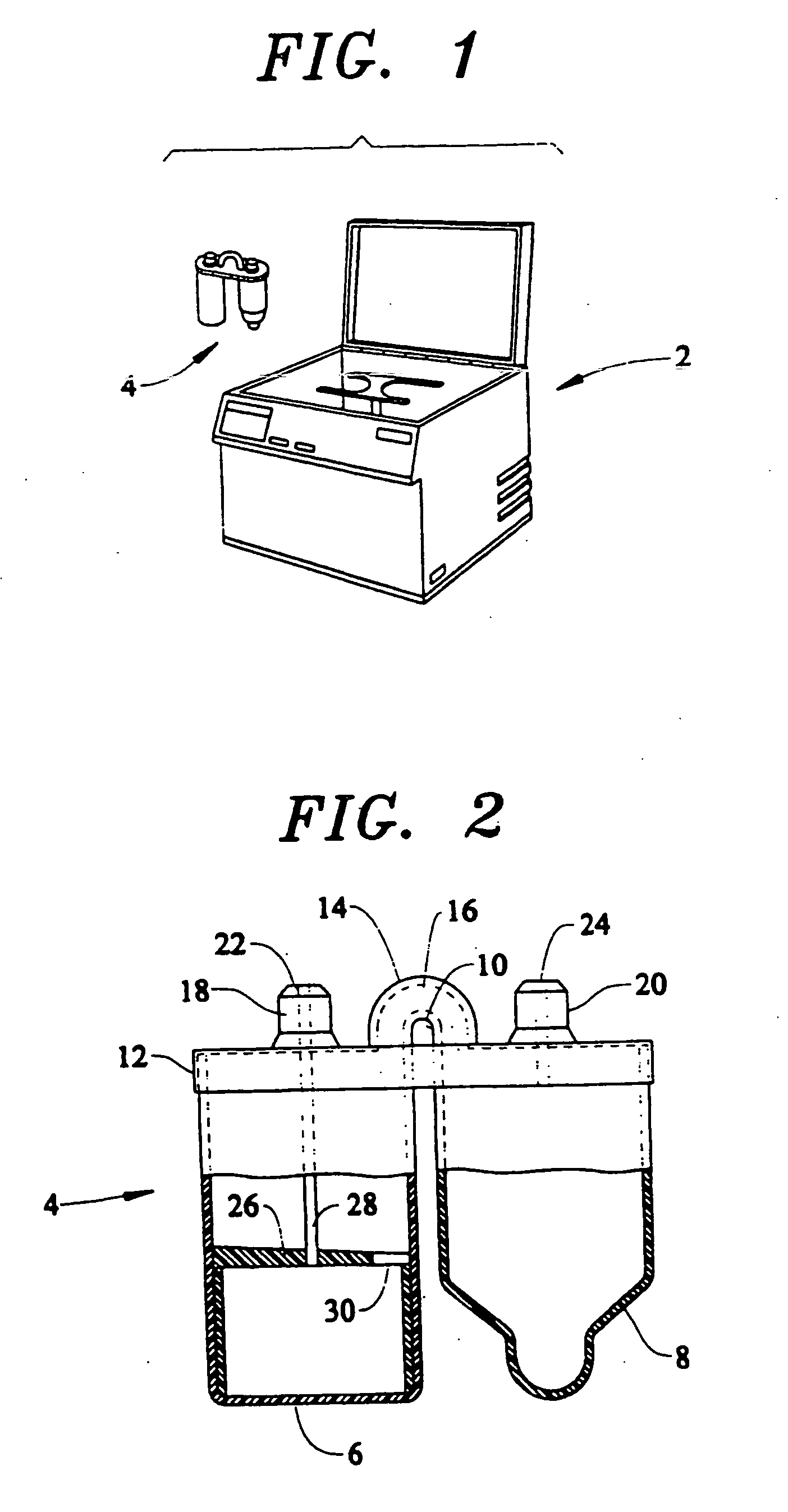 Method and apparatus for producing platelet rich plasma and/or platelet concentrate