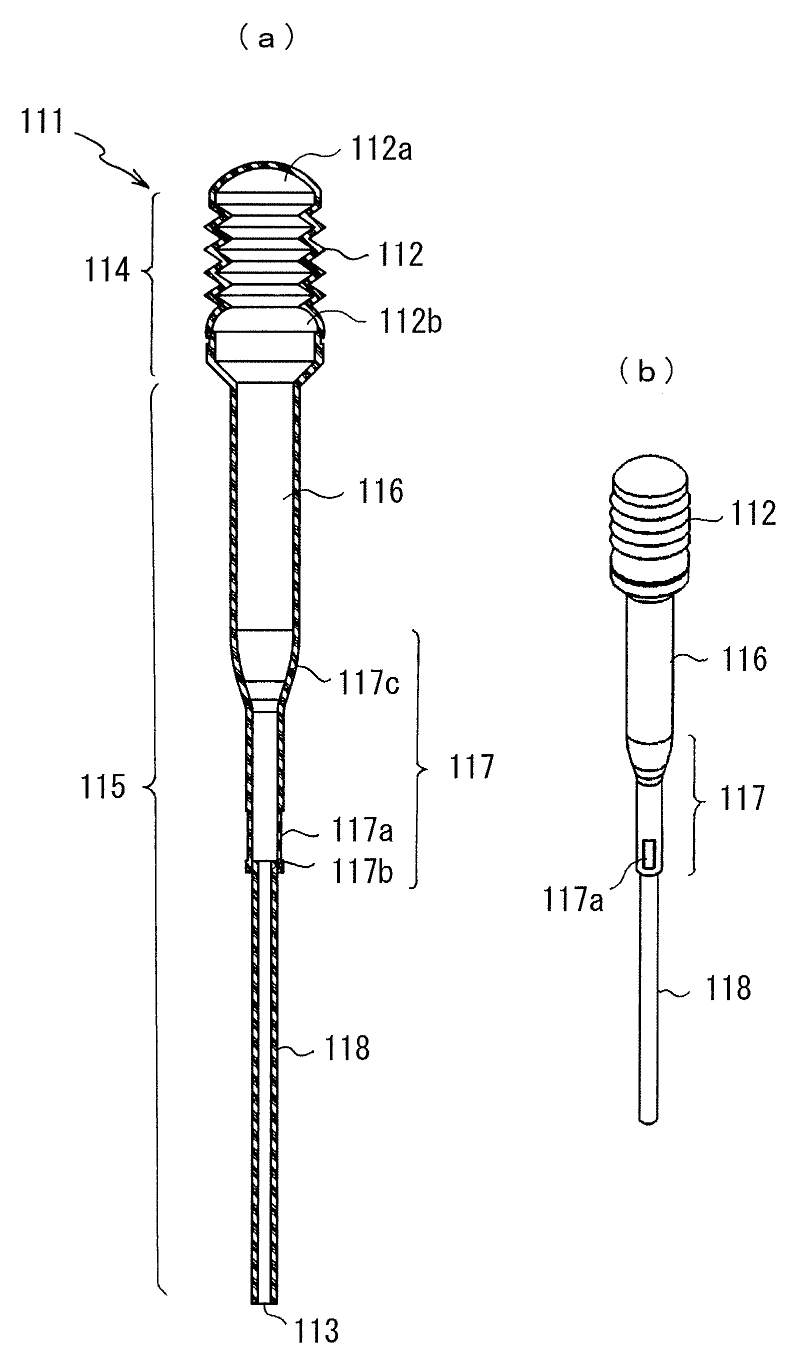 Bellows type dispensing tip, bellows type dispensing apparatus and method of bellows type dispensing processing