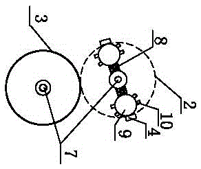 Heat sealing device of oversleeve machine