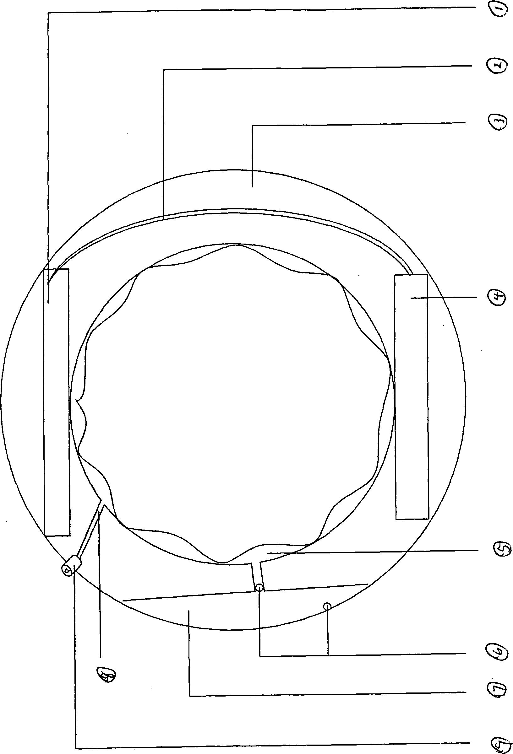 Inside diameter telescopic anti-theft ring-shaped mobile phone outer casing