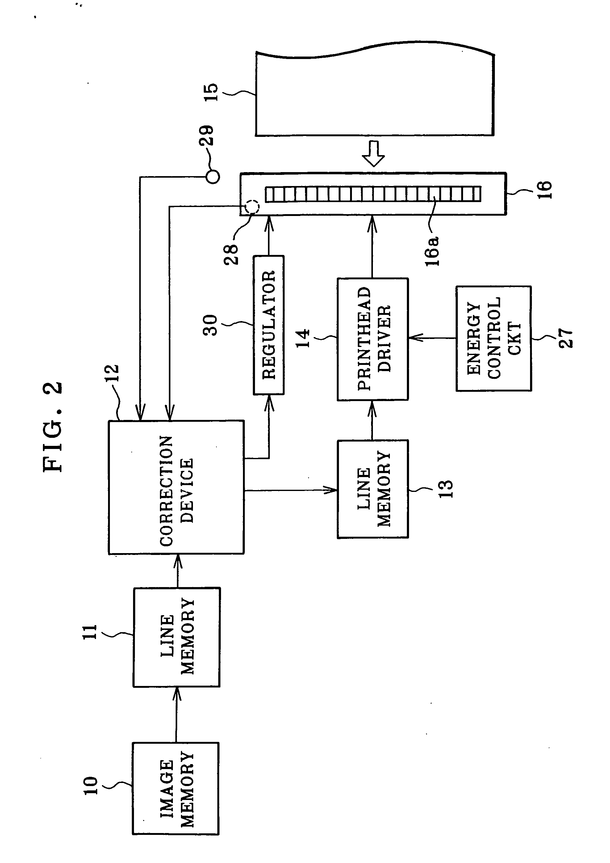 Heat accumulation correcting method, thermal printer, and computer-executable program