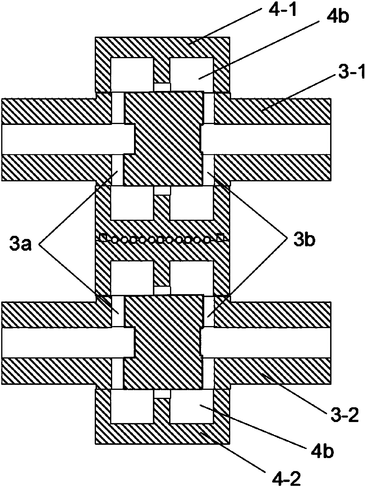 Water drill blank compressing device