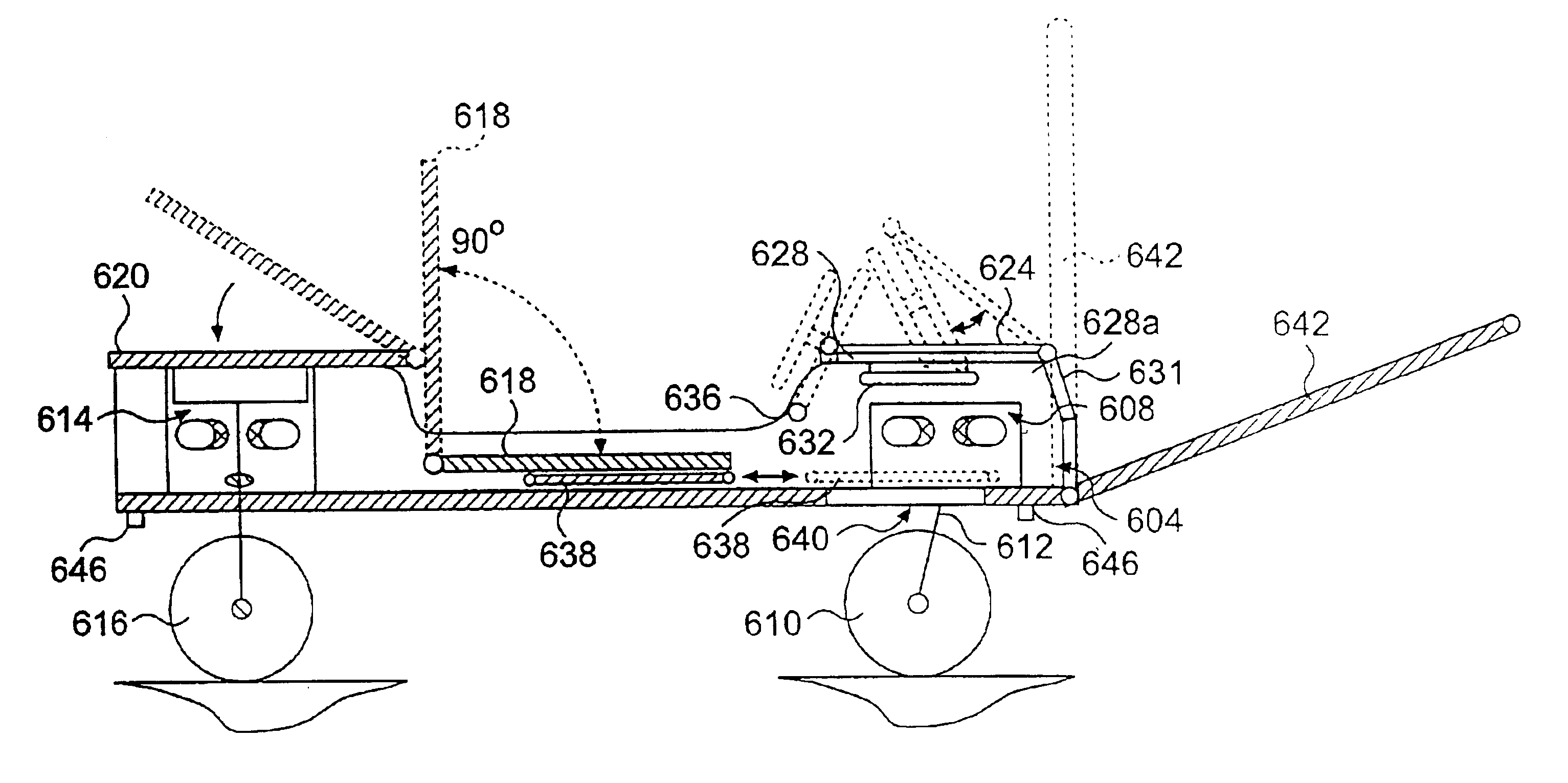 Collapsible compact carrier device with collapsible wheel construction