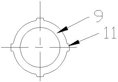 Stainless steel corrugated hose connection device for gas transmission