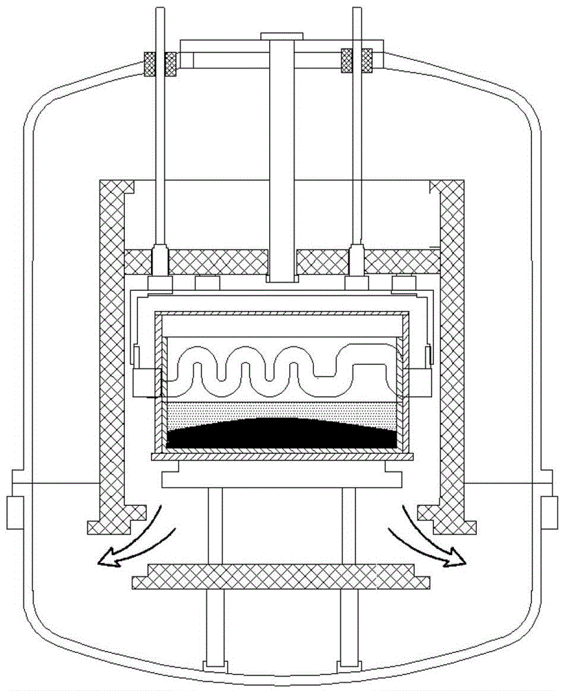 Ingot furnace thermal field structure based on multi-heater and operation method