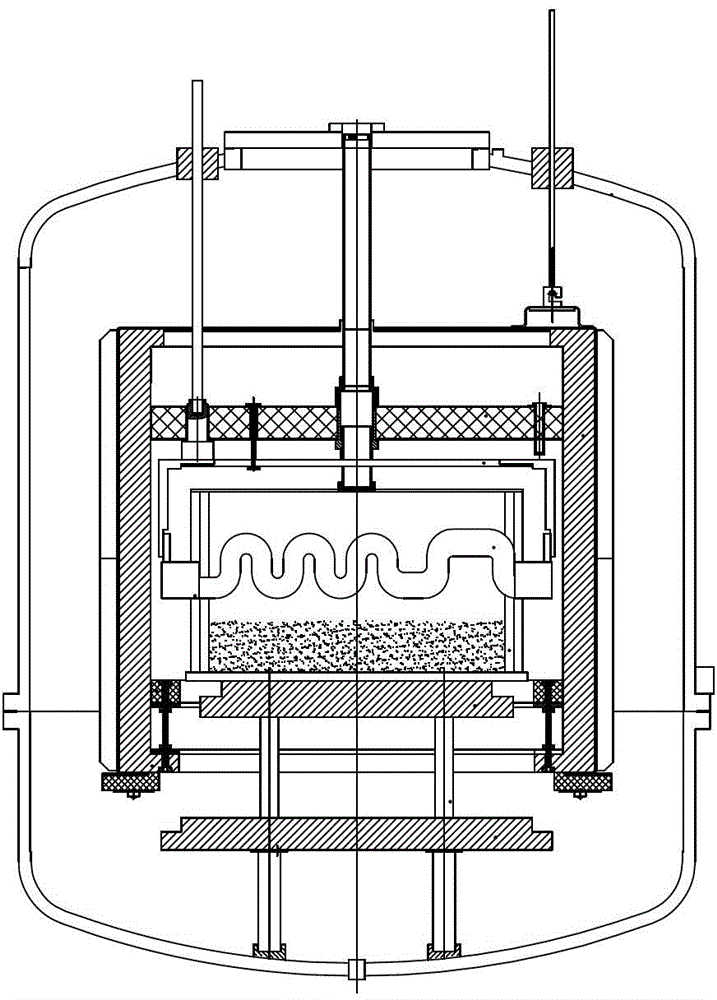 Ingot furnace thermal field structure based on multi-heater and operation method