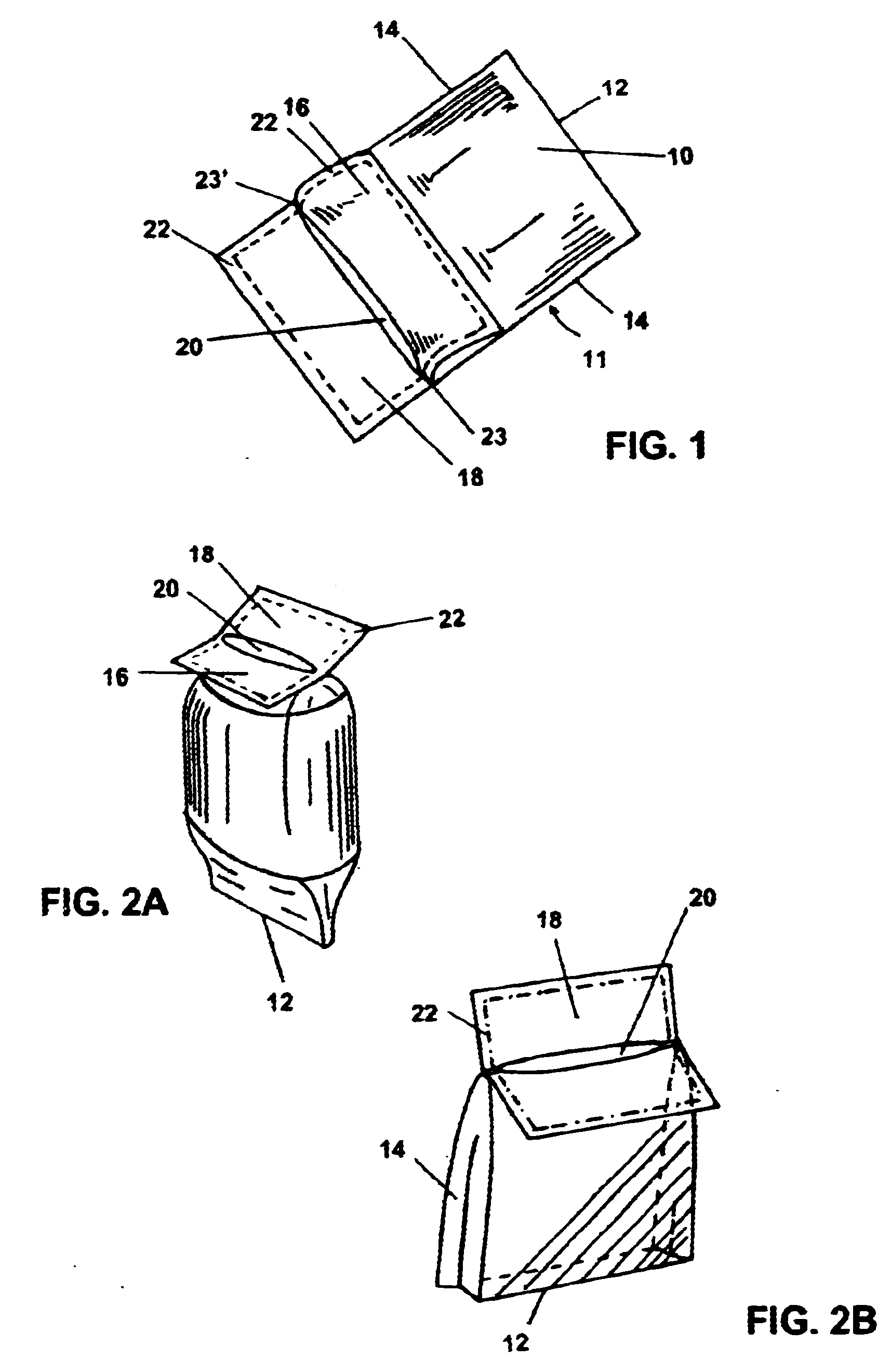 Sandbag with spring-like self-closing opening