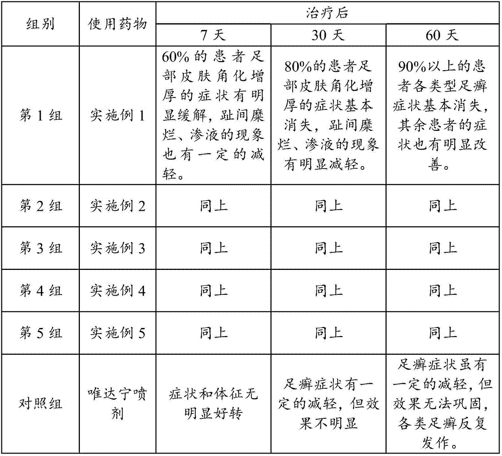 Athlete's foot powder and preparation method and application thereof and traditional Chinese medicine soaking agent and preparation method thereof