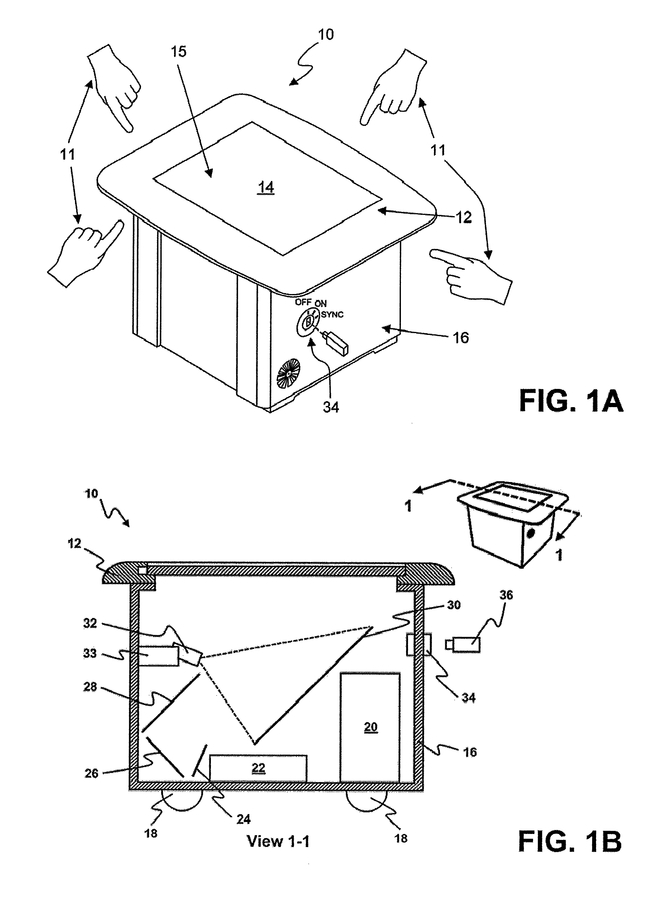 Method for handling user input in an interactive input system, and interactive input system executing the method