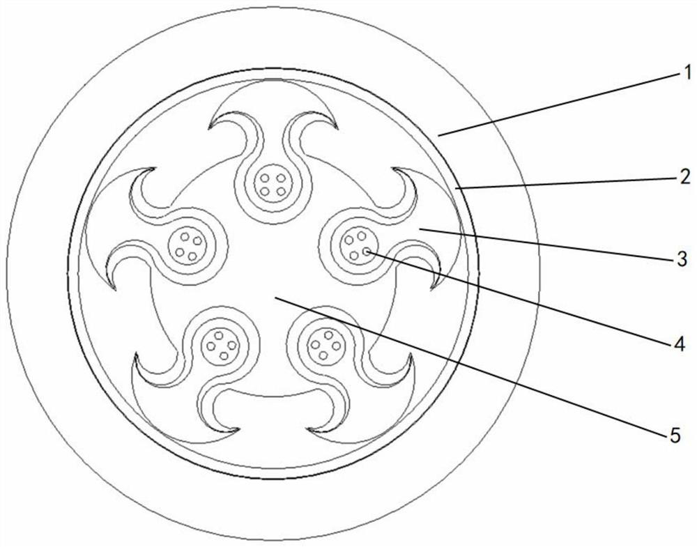 Special-shaped compression-resistant optical cable