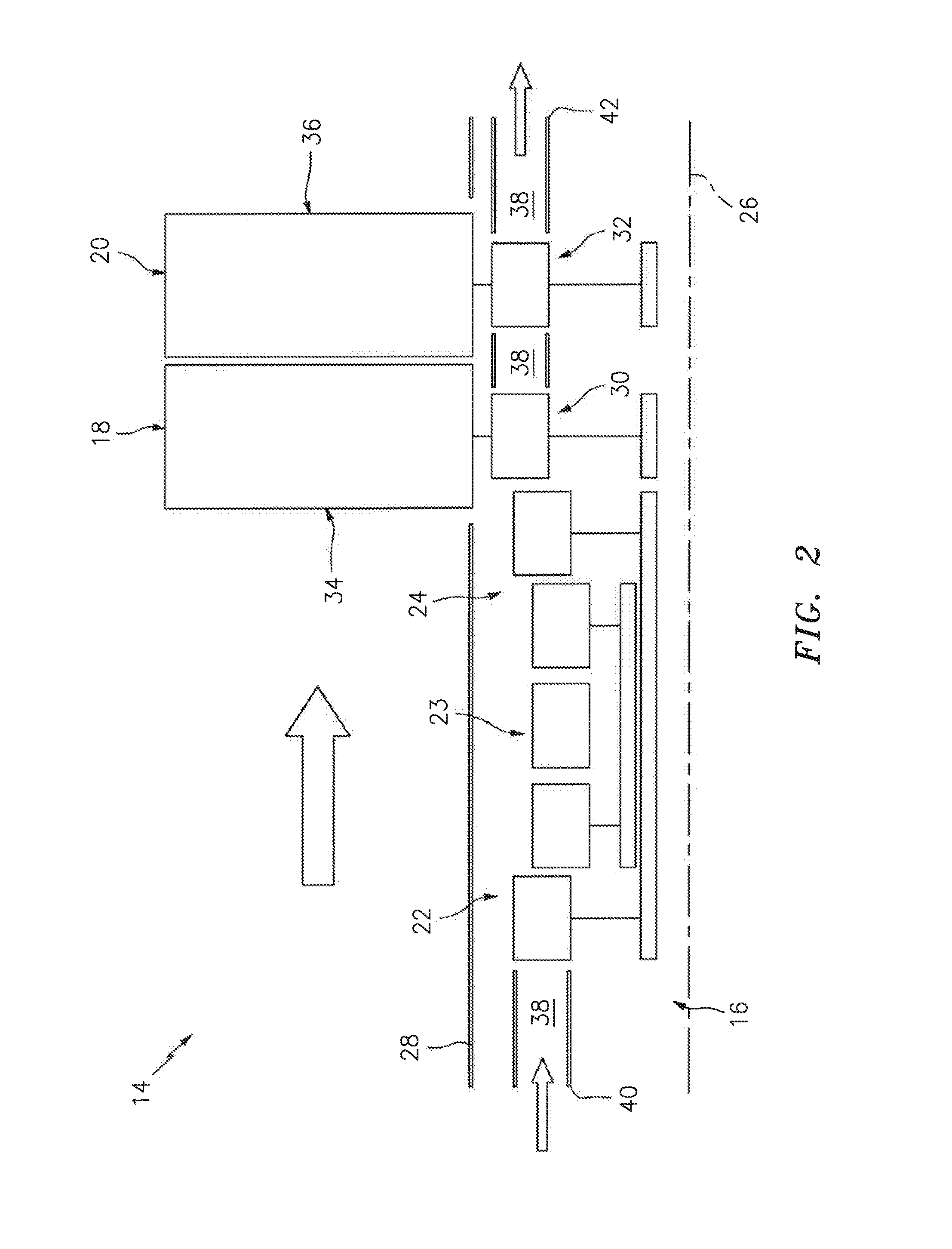 Noise attenuation for an open rotor aircraft propulsion system