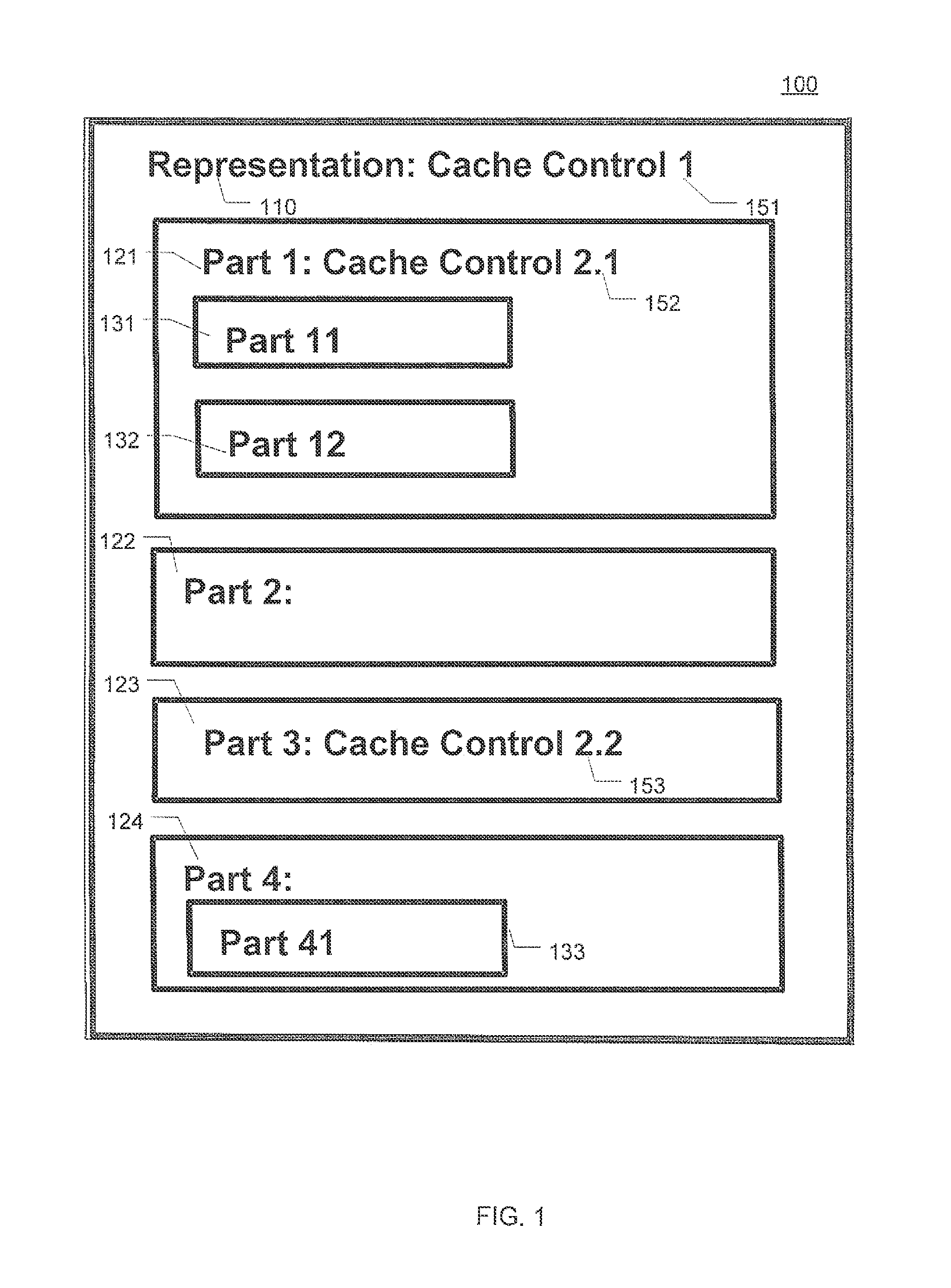 Differential cache for representational state transfer (REST) api