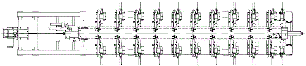 Bi-directional pressing device applicable to lap welding tooling for suspension arm cylinder