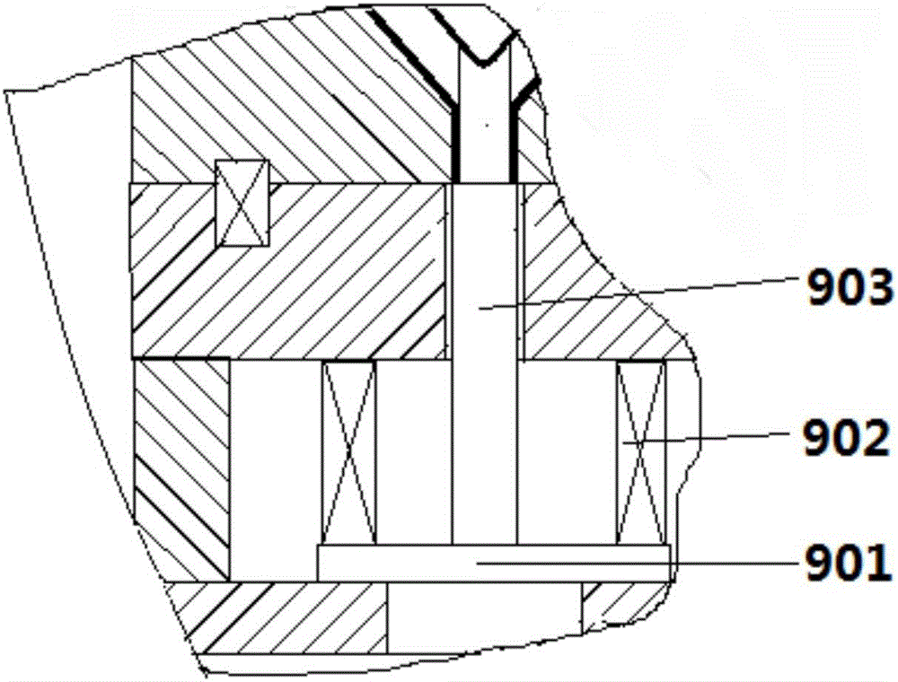 Y-shaped three-way injection mold with simple ejection structure