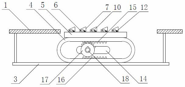 A differential type adjustable cloth feeding dog device for a lockstitch machine