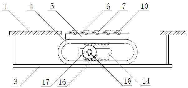 A differential type adjustable cloth feeding dog device for a lockstitch machine