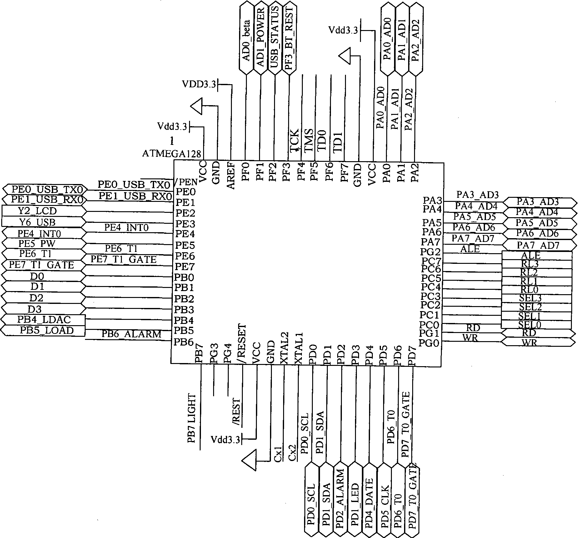 Digital intelligent nuclear detecting and counting device based on bluetooth wireless networks