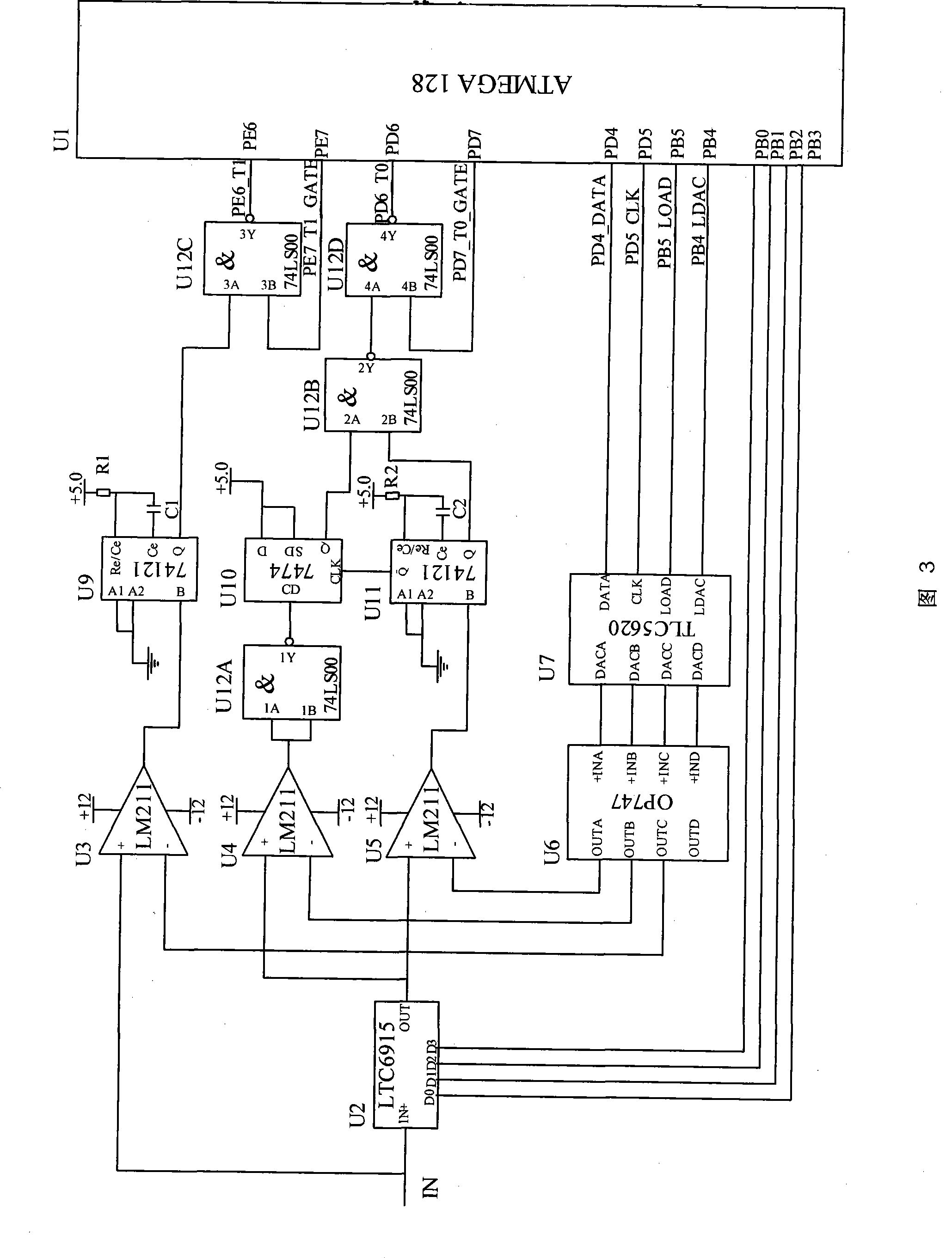 Digital intelligent nuclear detecting and counting device based on bluetooth wireless networks