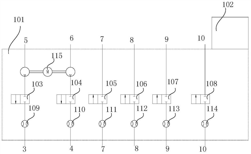 An automatic exhaust device and exhaust method for an integrated electro-hydraulic brake