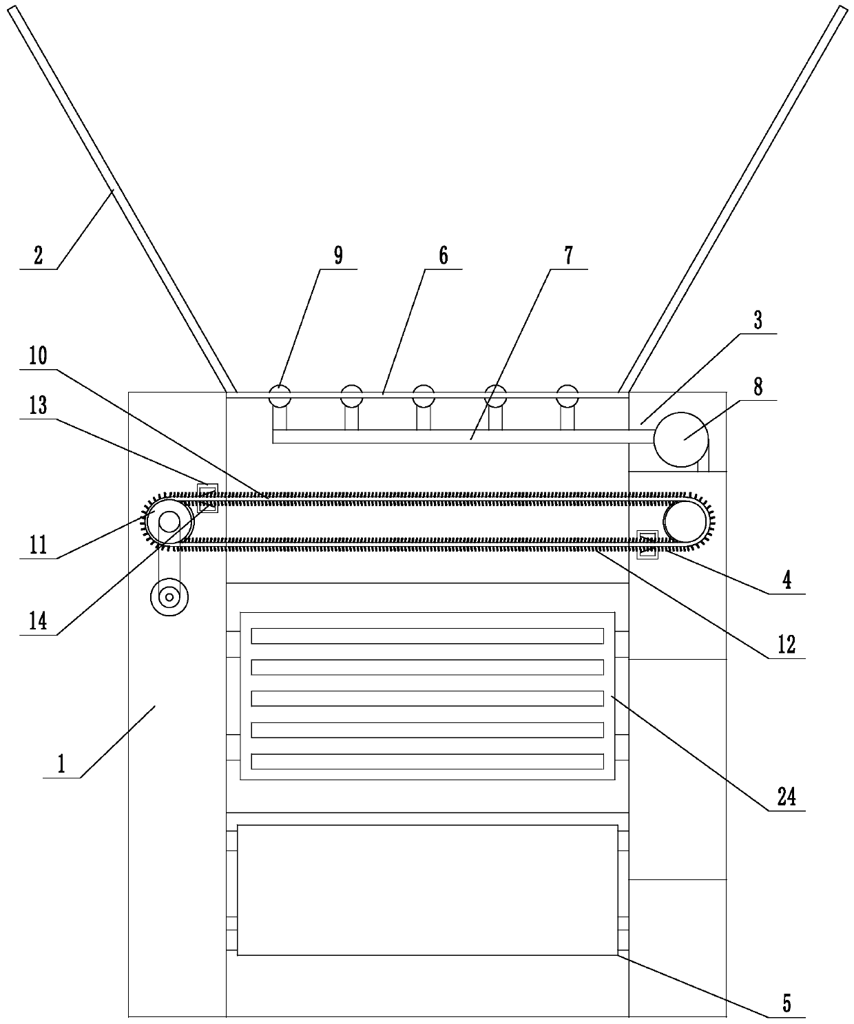 Oil spilling collecting device and method