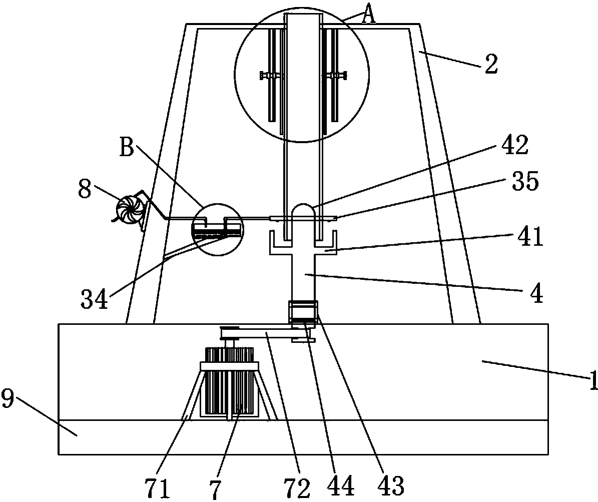 Plastic shell edge odor removing and grinding device