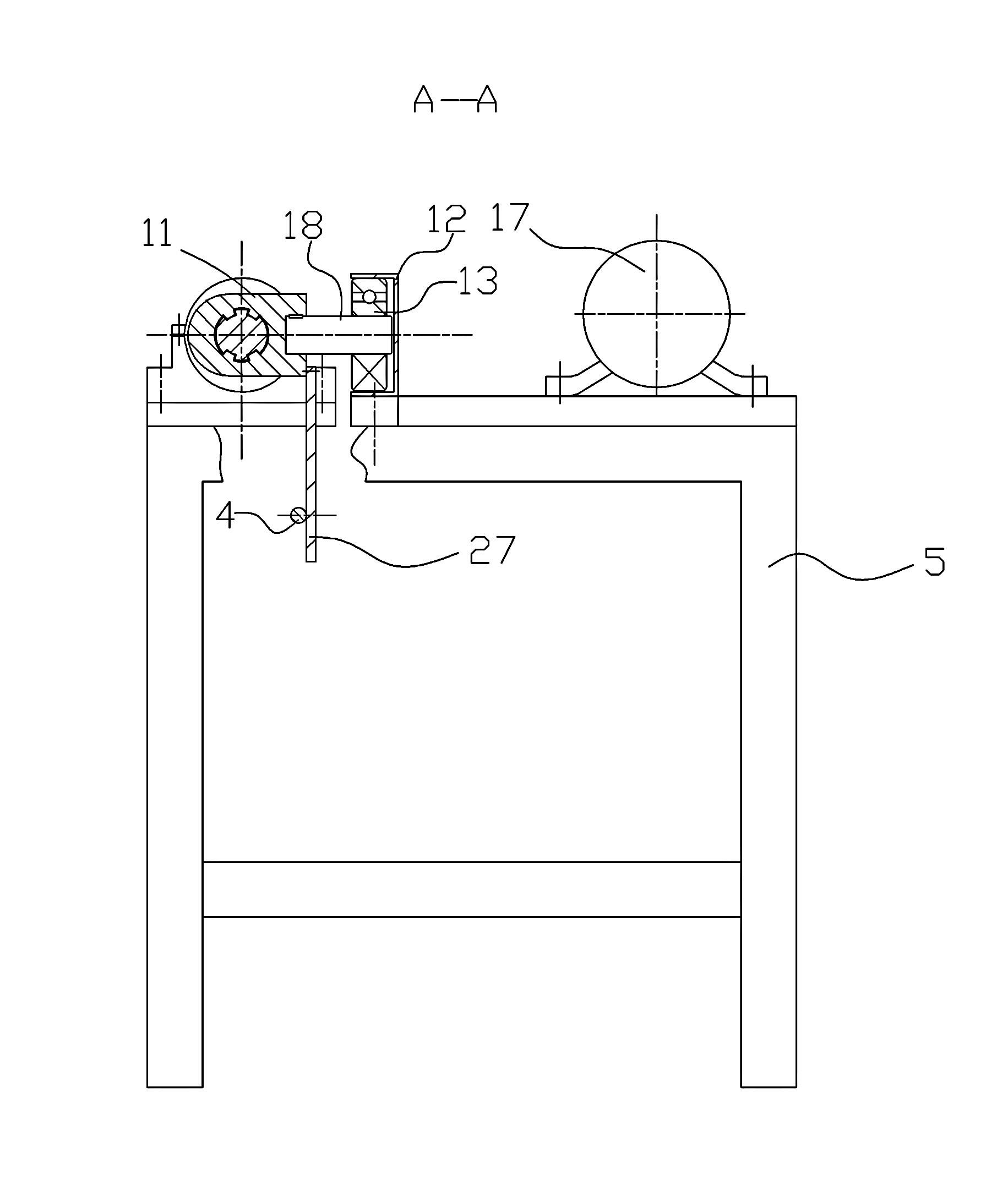 Strip waste edge winding device