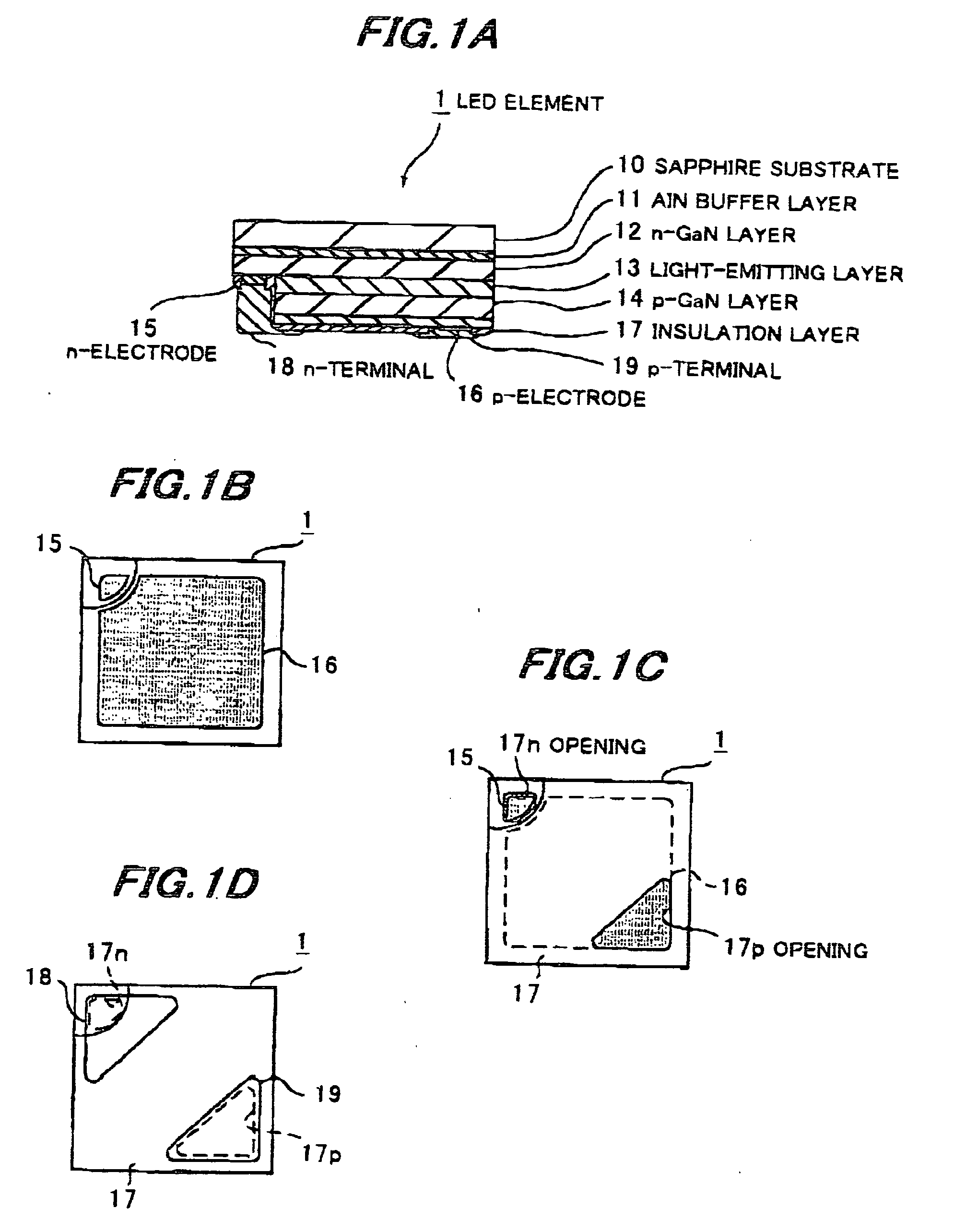 Light emitting element and method of making same