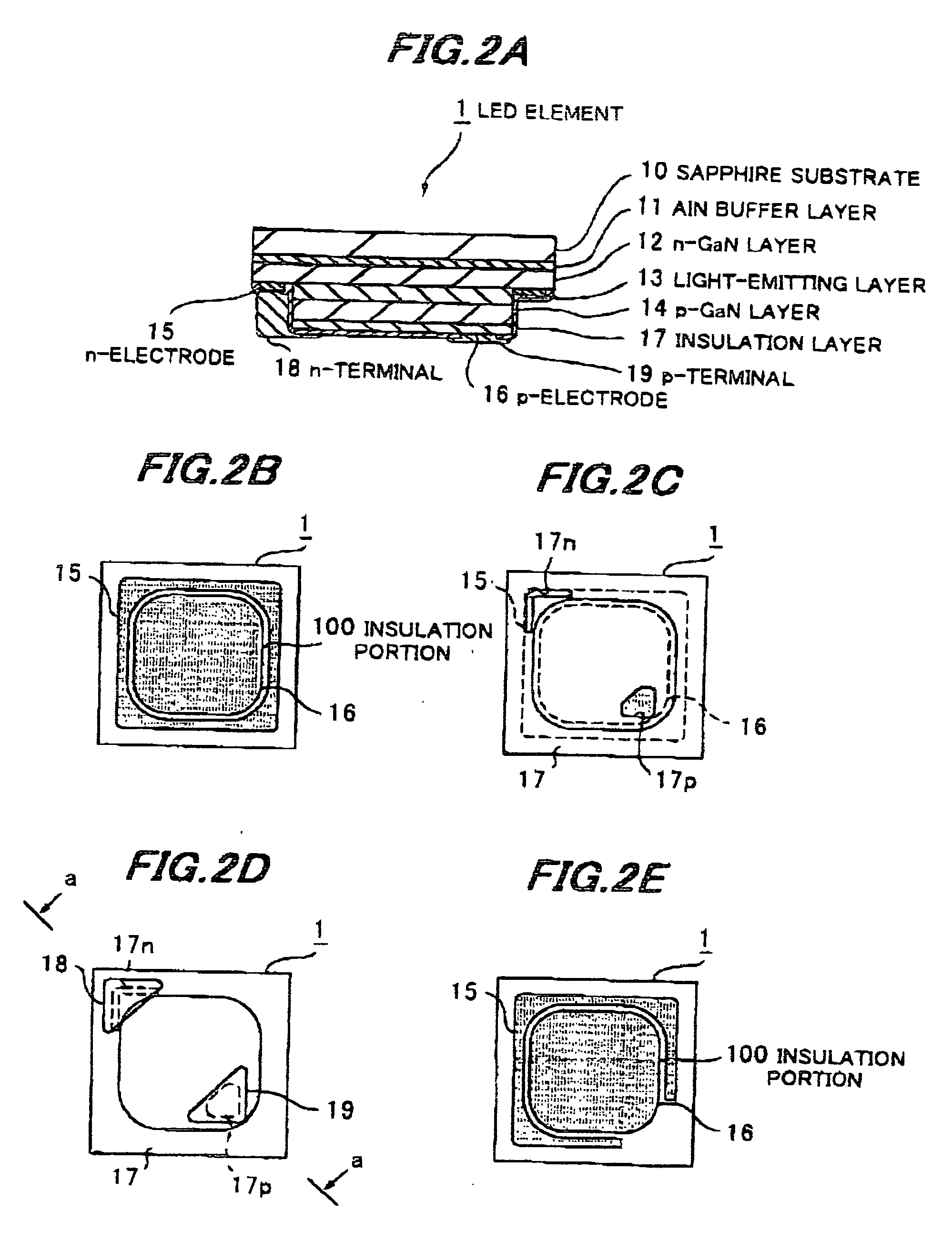 Light emitting element and method of making same