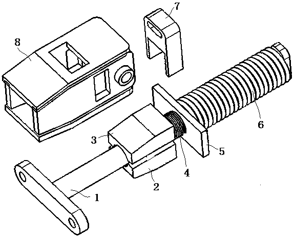 A parking cable connection device