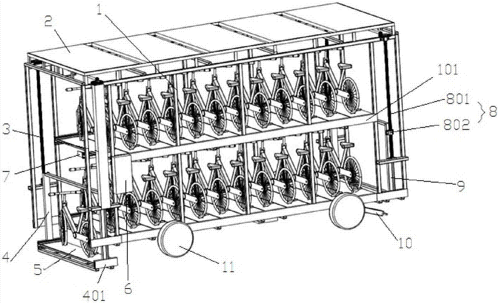 Goods storage system and shared bicycle storage system using system