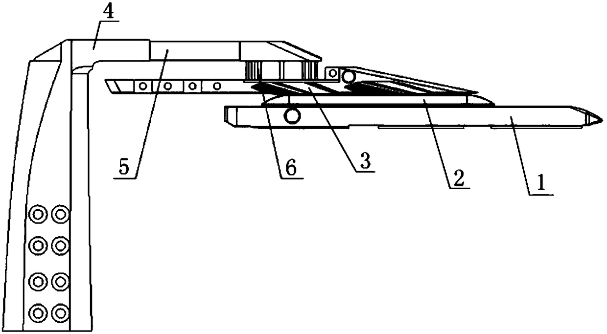 Six-component multi-piece beam type balance for parallel hanging rack CTS (Compatibility Test Suite) testing