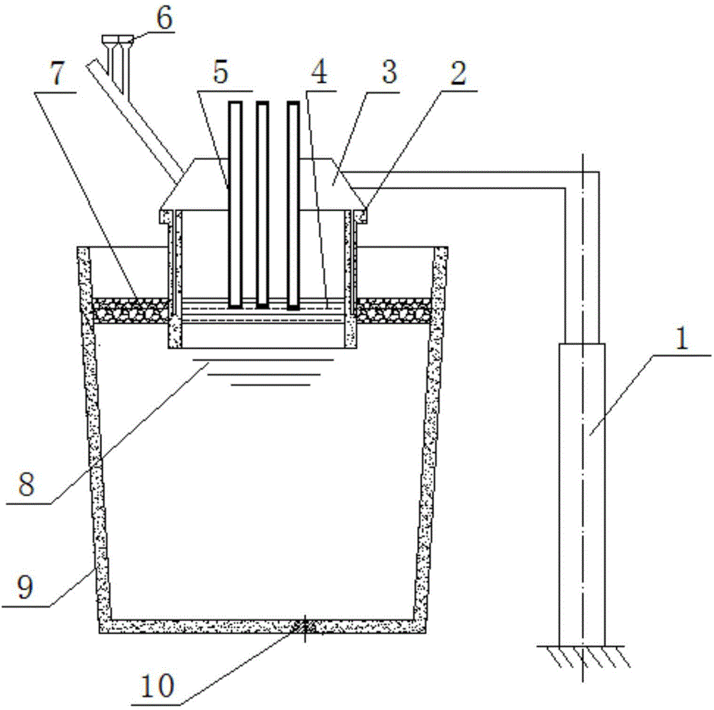 Refining device and method for controlling nitrogen content of molten steel