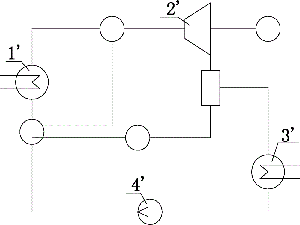 Ammonia water reheating-injecting power absorption circulation system driven by temperature difference of seawater