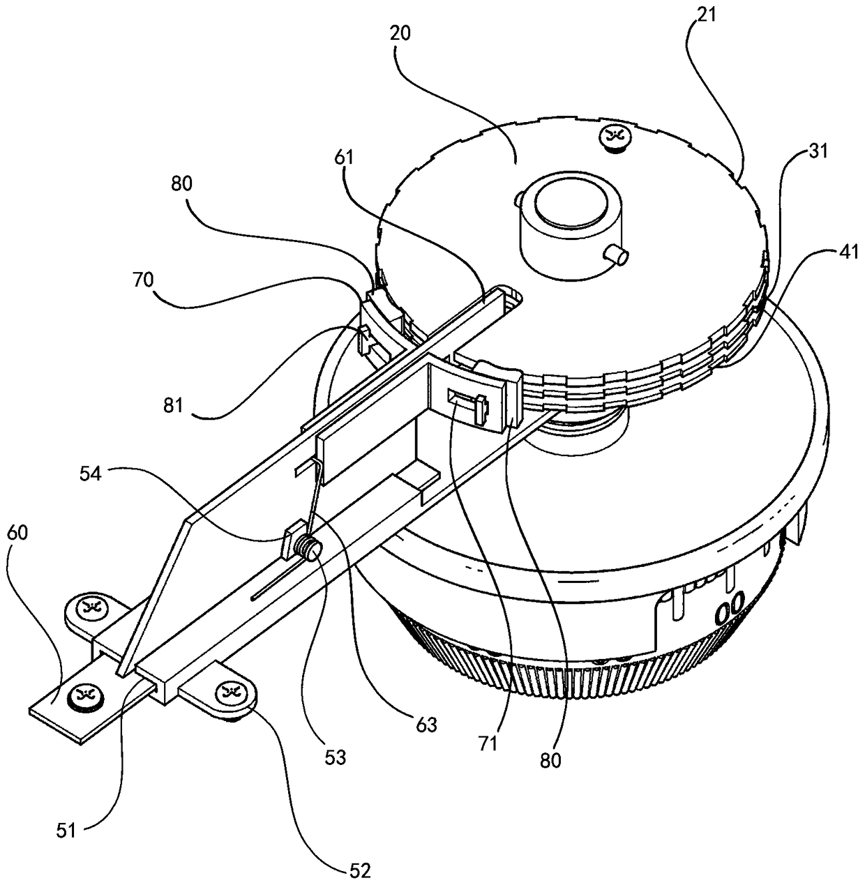 A mechanical combination lock that cannot test the combination