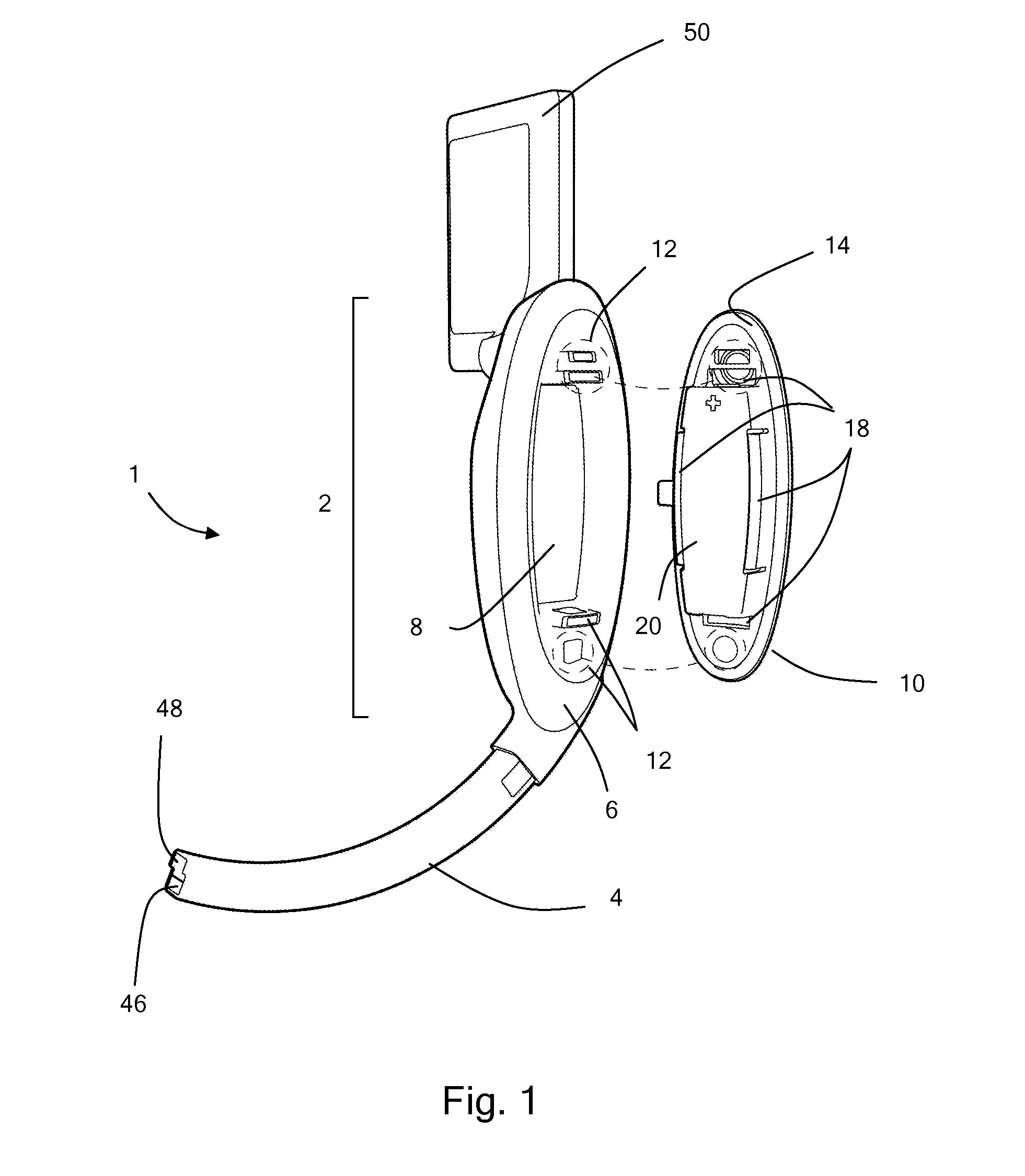 Battery pack and electrical device with demountable battery pack